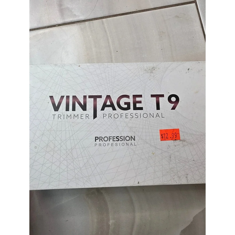 Vintage T9 Professional Trimmer Cordless Hair Clipper Gold‎ USB Rechargeable W2